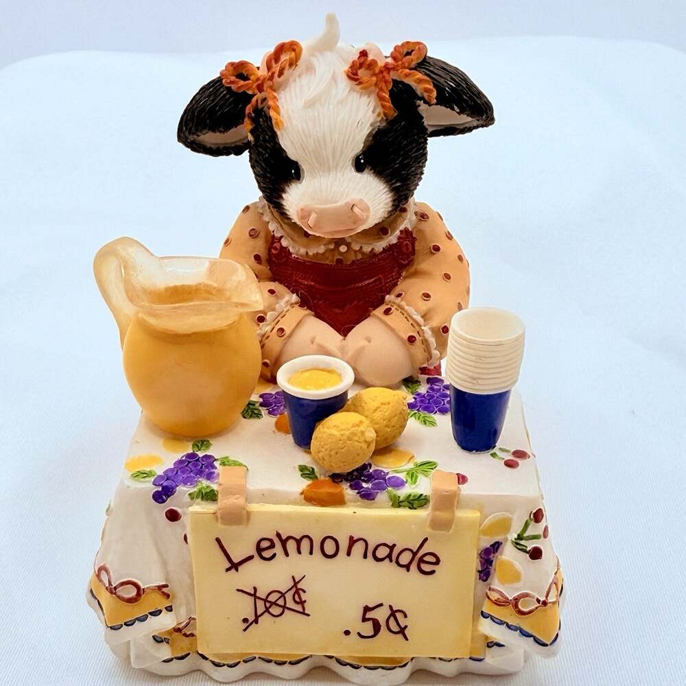 Vintage Enesco Mary’s Moo Moos “When Life Hands You Lemons, Make Le-Moo-Nade!”